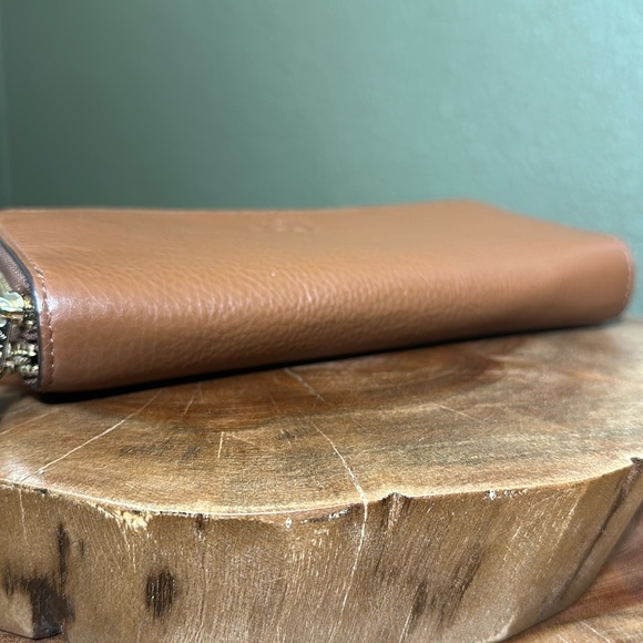 COACH Double Zip Accordion Pebble Leather Wallet - Picture 4 of 16